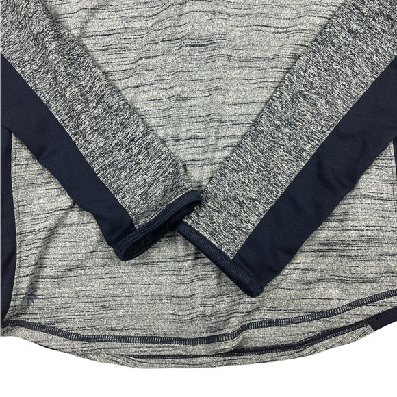 Athleta Half Zip Tracker Running Shirt Women’s Small Long Sleeve Blue Zip Pocket - Picture 3 of 12